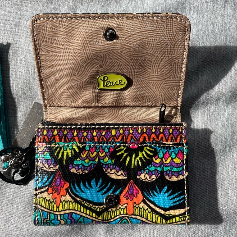 Sakroots Multicolor Patterned Wallet with Keychain - Picture 4 of 11